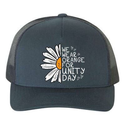 We Wear Orange For Unity Day Daisy Anti Bullying Yupoong Adult 5-Panel Trucker Hat