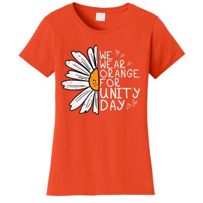 We Wear Orange For Unity Day Daisy Anti Bullying Women's T-Shirt