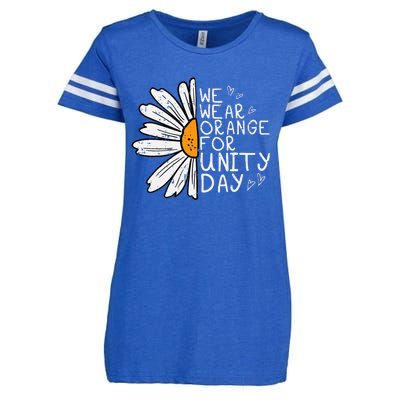 We Wear Orange For Unity Day Daisy Anti Bullying Enza Ladies Jersey Football T-Shirt