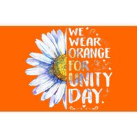 We Wear Orange Daisy Flower For Unity Day Anti Bullying Bumper Sticker