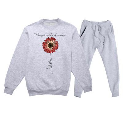 Whisper Words Of Wisdom Let Is Be Premium Crewneck Sweatsuit Set