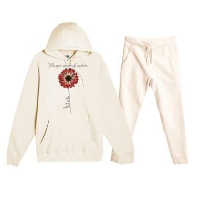 Whisper Words Of Wisdom Let Is Be Premium Hooded Sweatsuit Set