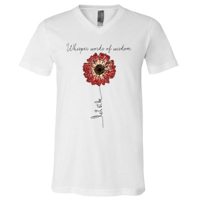 Whisper Words Of Wisdom Let Is Be V-Neck T-Shirt