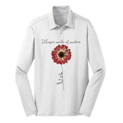 Whisper Words Of Wisdom Let Is Be Silk Touch Performance Long Sleeve Polo