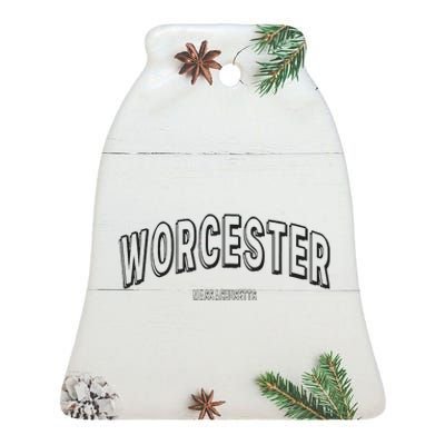 Worcester Ceramic Bell Ornament