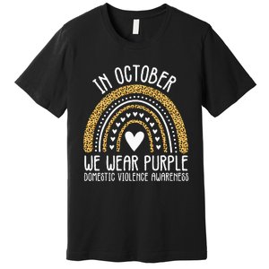 We Wear Purple Family Domestic Violence Awareness Month Premium T-Shirt