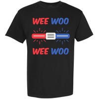 Wee Woo Police Car Funny Garment-Dyed Heavyweight T-Shirt