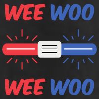 Wee Woo Police Car Funny Garment-Dyed Heavyweight T-Shirt