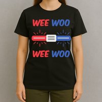 Wee Woo Police Car Funny T-Shirt