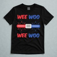 Wee Woo Police Car Funny T-Shirt