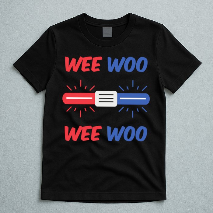 Wee Woo Police Car Funny T-Shirt