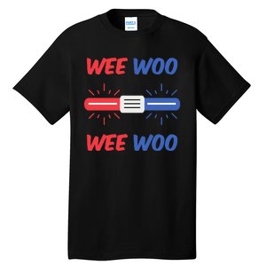 Wee Woo Police Car Funny Tall T-Shirt