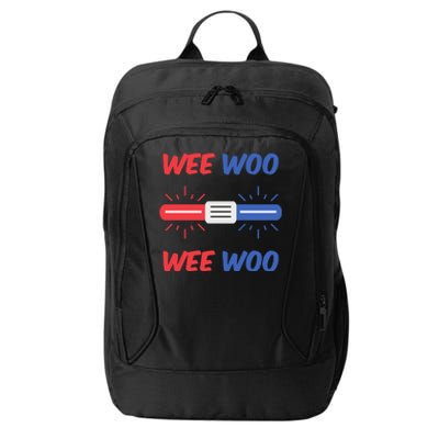 Wee Woo Police Car Funny City Backpack