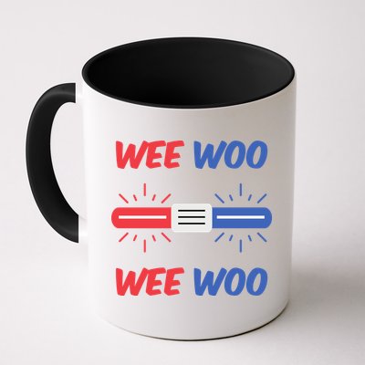 Wee Woo Police Car Funny Mug
