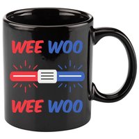 Wee Woo Police Car Funny 11oz C Handle Ceramic Mug