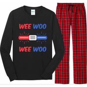 Wee Woo Police Car Funny Long Sleeve Pajama Set