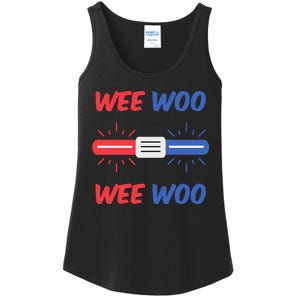 Wee Woo Police Car Funny Ladies Essential Tank