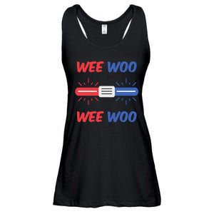 Wee Woo Police Car Funny Ladies Essential Flowy Tank