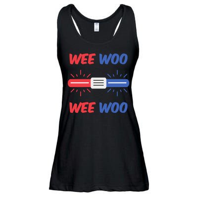 Wee Woo Police Car Funny Ladies Essential Flowy Tank