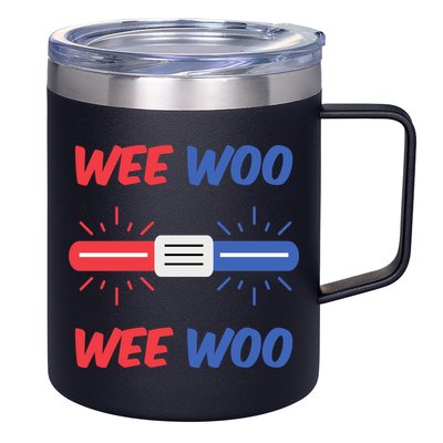 Wee Woo Police Car Funny 12oz Stainless Steel Coffee Mug