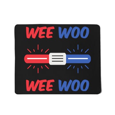 Wee Woo Police Car Funny Mousepad