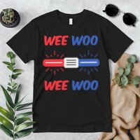 Wee Woo Police Car Funny Premium T-Shirt