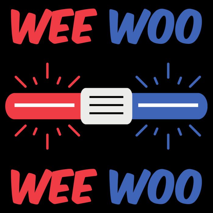 Wee Woo Police Car Funny Premium T-Shirt