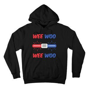 Wee Woo Police Car Funny Tall Hoodie