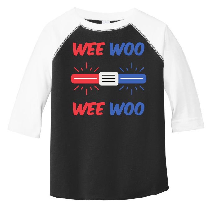Wee Woo Police Car Funny Toddler Fine Jersey T-Shirt