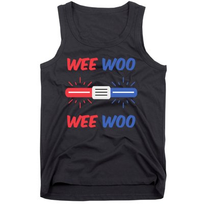 Wee Woo Police Car Funny Tank Top