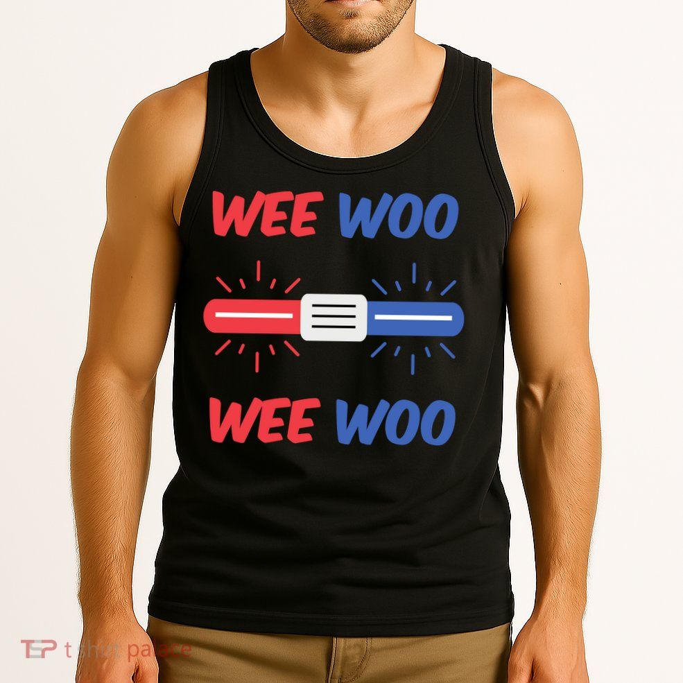Wee Woo Police Car Funny Tank Top