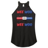 Wee Woo Police Car Funny Women's Perfect Tri Rocker Tank