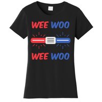 Wee Woo Police Car Funny Women's T-Shirt