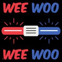 Wee Woo Police Car Funny Womens T-Shirt