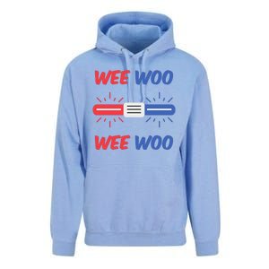 Wee Woo Police Car Funny Unisex Surf Hoodie