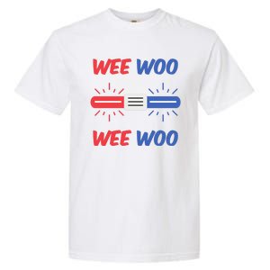 Wee Woo Police Car Funny Garment-Dyed Heavyweight T-Shirt