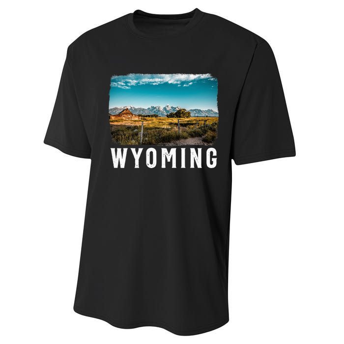 Wyoming Wyoming Pride Wyoming Native Performance Sprint T-Shirt