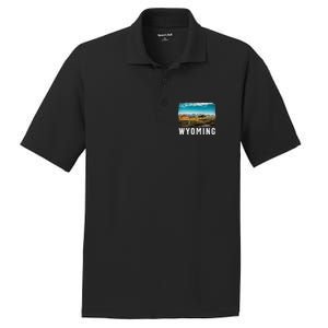 Wyoming Wyoming Pride Wyoming Native PosiCharge RacerMesh Polo