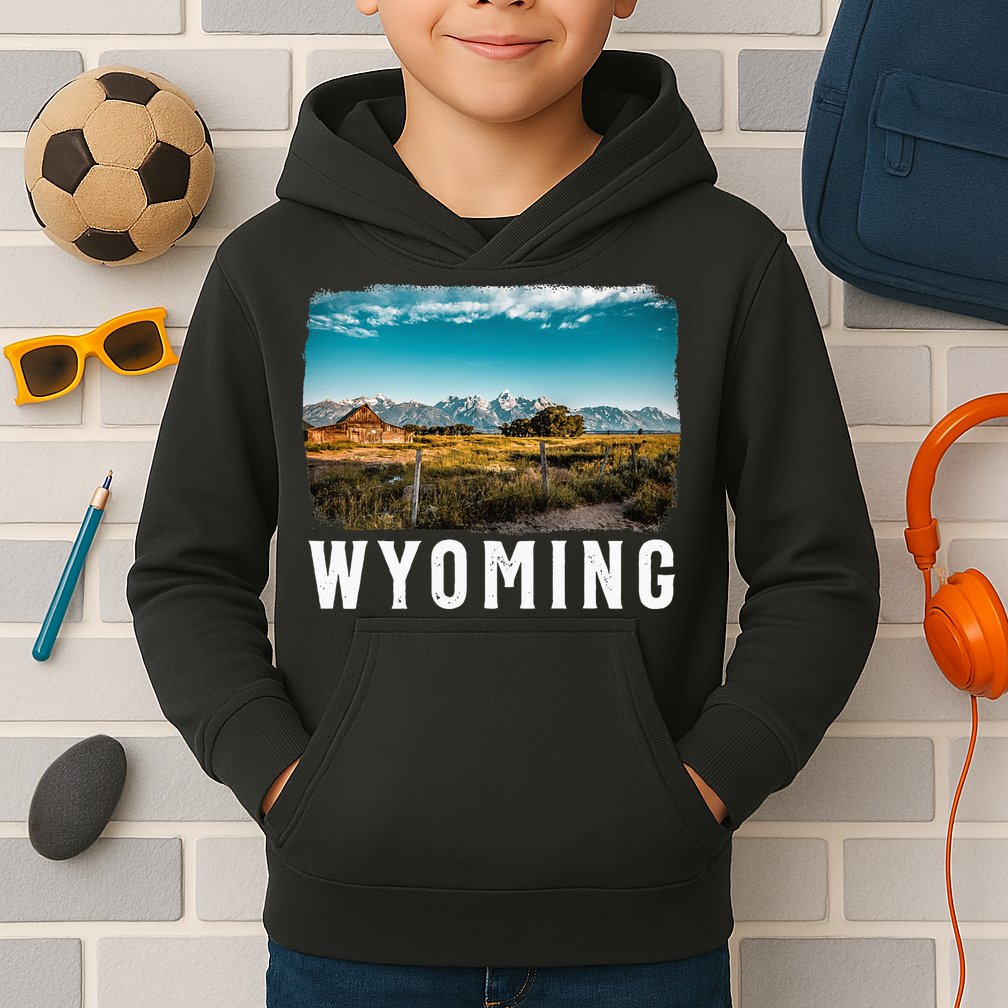 Wyoming Wyoming Pride Wyoming Native Kids Hoodie