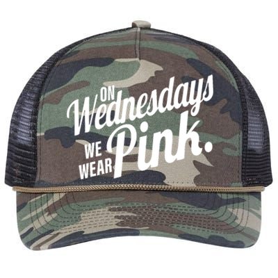 We Wear Pink For Breast Cancer Awareness Retro Rope Trucker Hat Cap