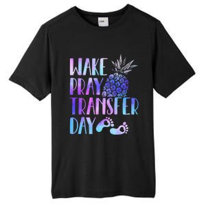 Women Wake Pray Transfer Day Cute Ivf Mom Infertility Tall Fusion ChromaSoft Performance T-Shirt