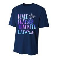 Women Wake Pray Transfer Day Cute Ivf Mom Infertility Performance Sprint T-Shirt