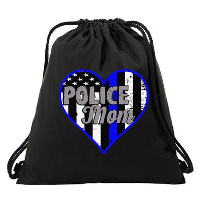 Womens Women's Police Mom Law Enforcement Mother's Day Gift Drawstring Bag