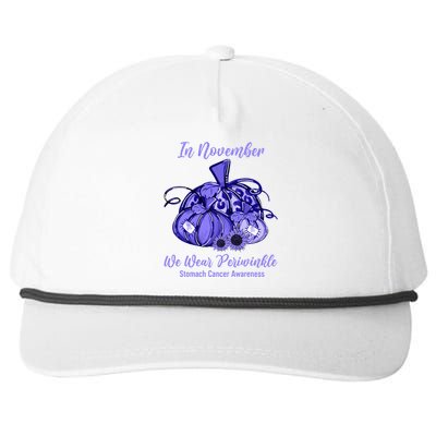 we wear periwinkle pumpkin stomach cancer awareness Snapback Five-Panel Rope Hat