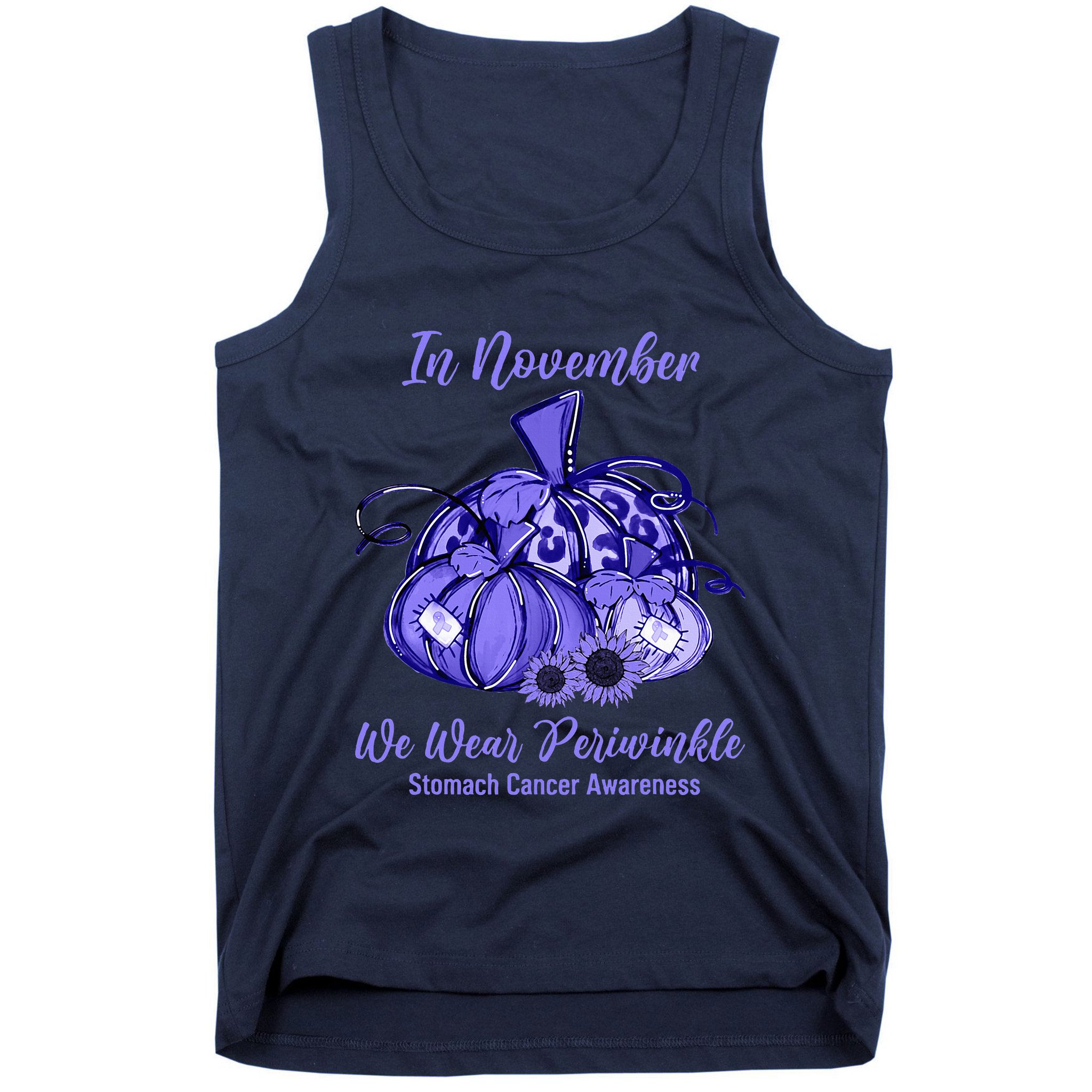 we wear periwinkle pumpkin stomach cancer awareness Tank Top