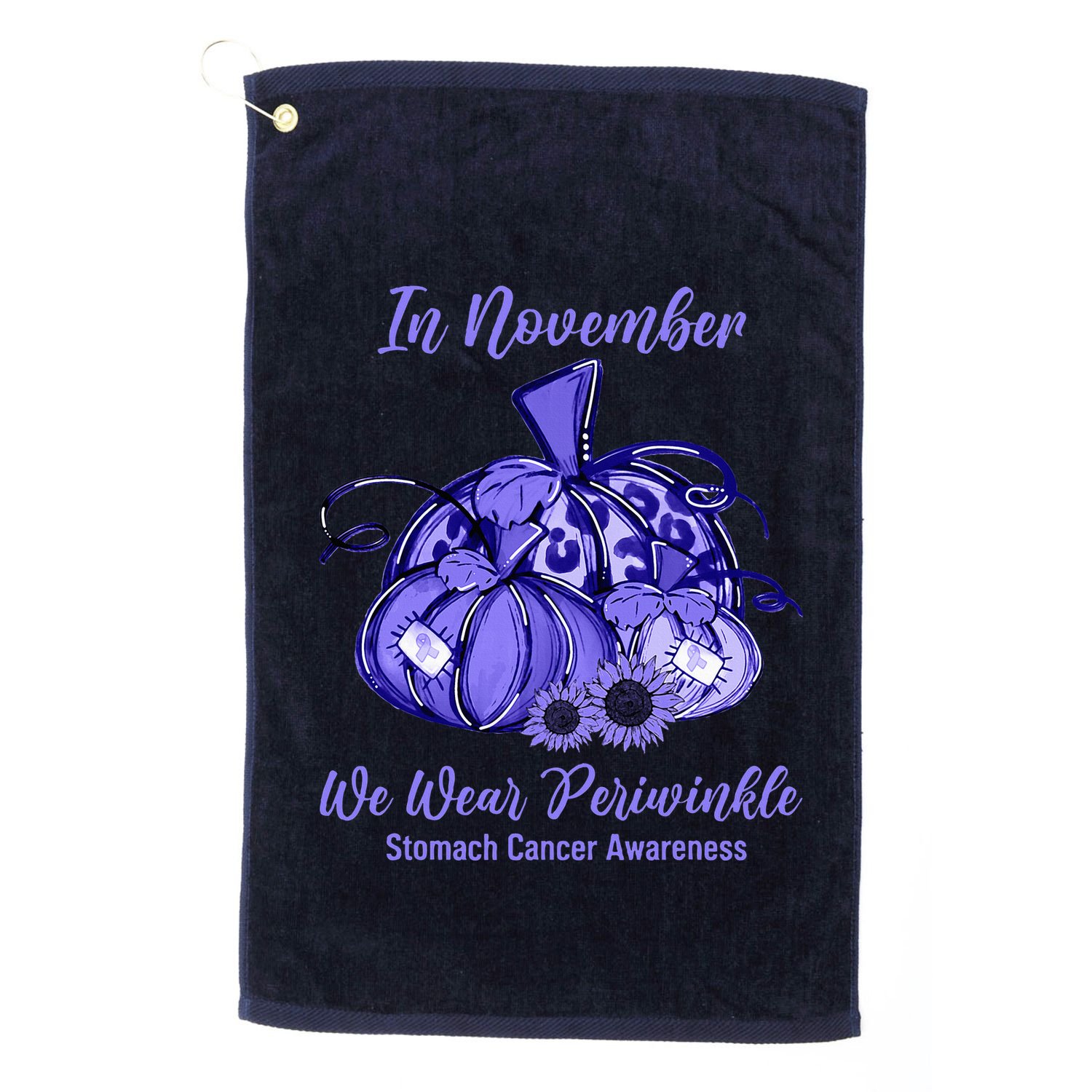 we wear periwinkle pumpkin stomach cancer awareness Golf Towel