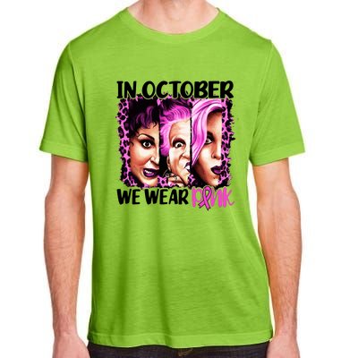 We Wear Pink In October Halloween Movies Fictional Characters Breast Cancer Adult ChromaSoft Performance T-Shirt