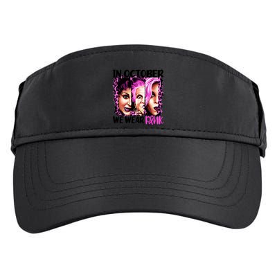 We Wear Pink In October Halloween Movies Fictional Characters Breast Cancer Adult Drive Performance Visor