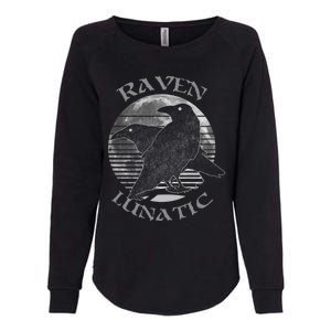 Wiccan Witch Pagan Occult Raven Lunatic Retro Moon Gift Womens California Wash Sweatshirt