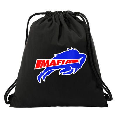 Wo W+N+Y Pride - Blue and Red Buffalo V-Neck Shirt Drawstring Bag